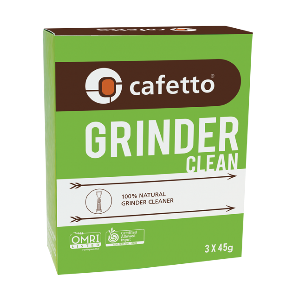 Cafetto Grinder Clean Sachet Pack 3x45gr. Οργανικό καθαριστικό μύλου άλεσης καφέ. Κατάλληλο για Οικιακή Χρήση.